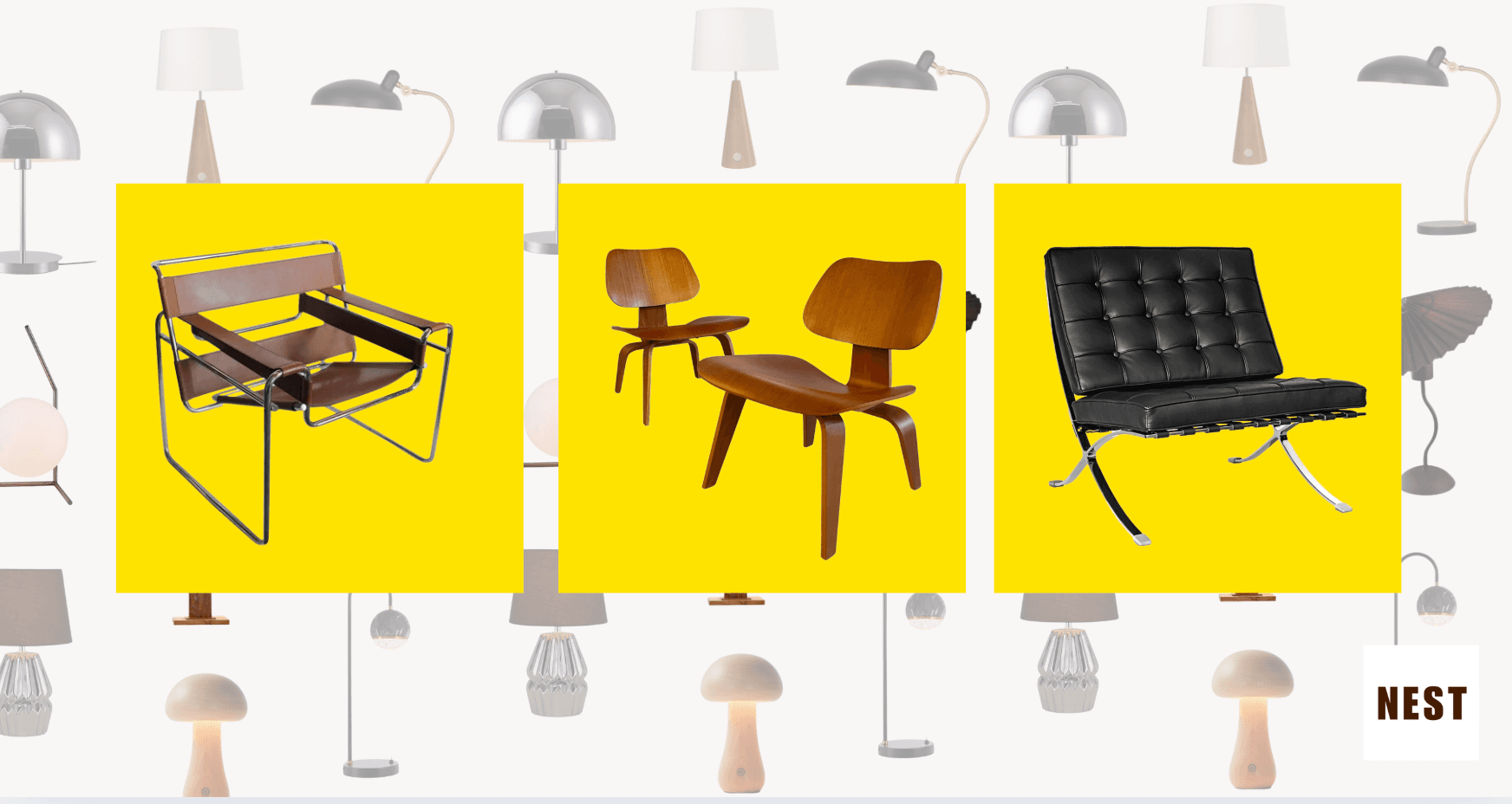 Matching Lamps for Iconic Mid Century Modern Chairs